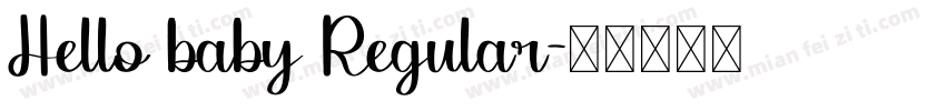 Hello baby Regular字体转换